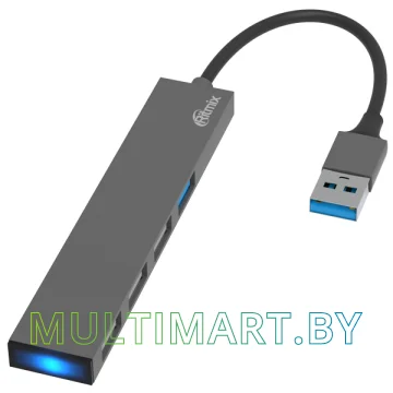 USB-хаб Ritmix CR-4406 Metal